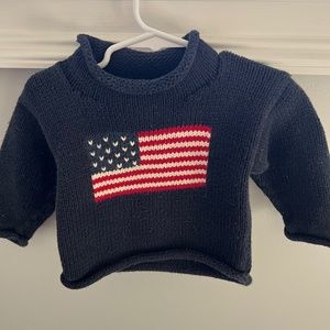 Chatham Clothing Bar American flag sweater size 12months
